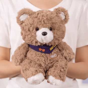 Bear Plush Toy Cute Soothing Doll Bear Figurine
