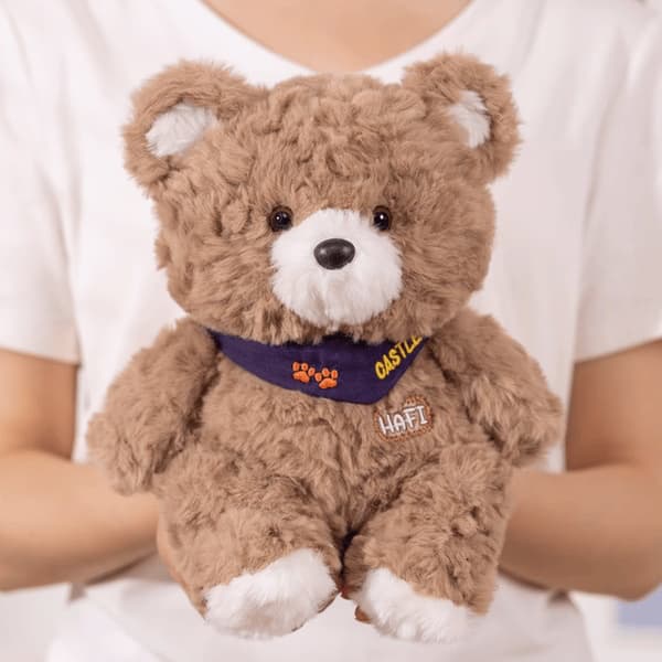 Bear Plush Toy Cute Soothing Doll Bear Figurine