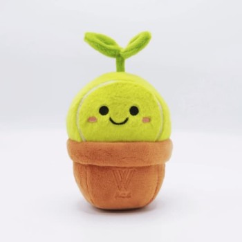Tennis ball potted plants fun cute creative plush dolls
